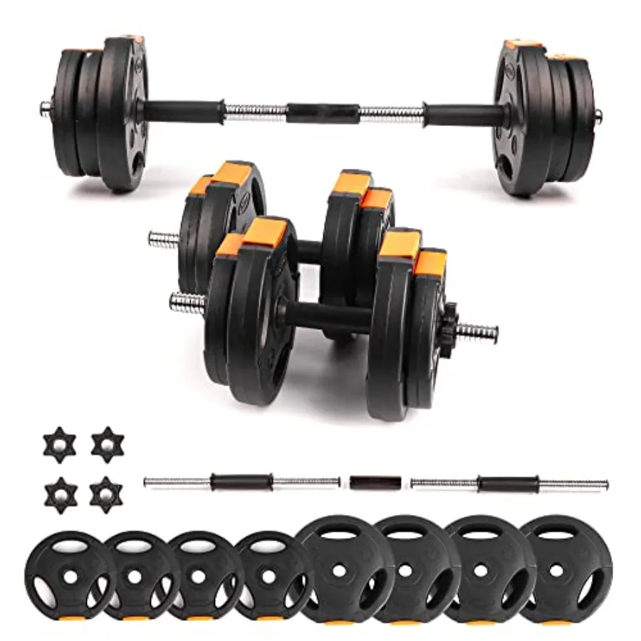 Home Gym Dumbbell Set - Ensemble d'haltères réglables 2 en 1