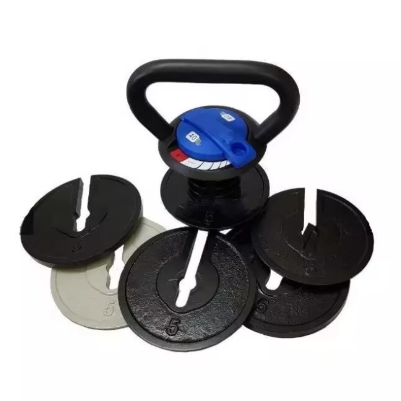 Home Gym Set - DUTRIEUXE Ensemble d'haltères ronds chromés réglables,