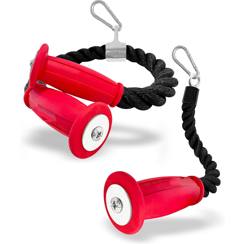 Home Gym Necessities - Cordes ergonomiques pour triceps, fixation de