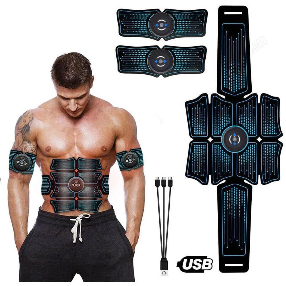 Home Gym Options - Stimulateur Musculaire Abdominal EMS, Masseur Électrique