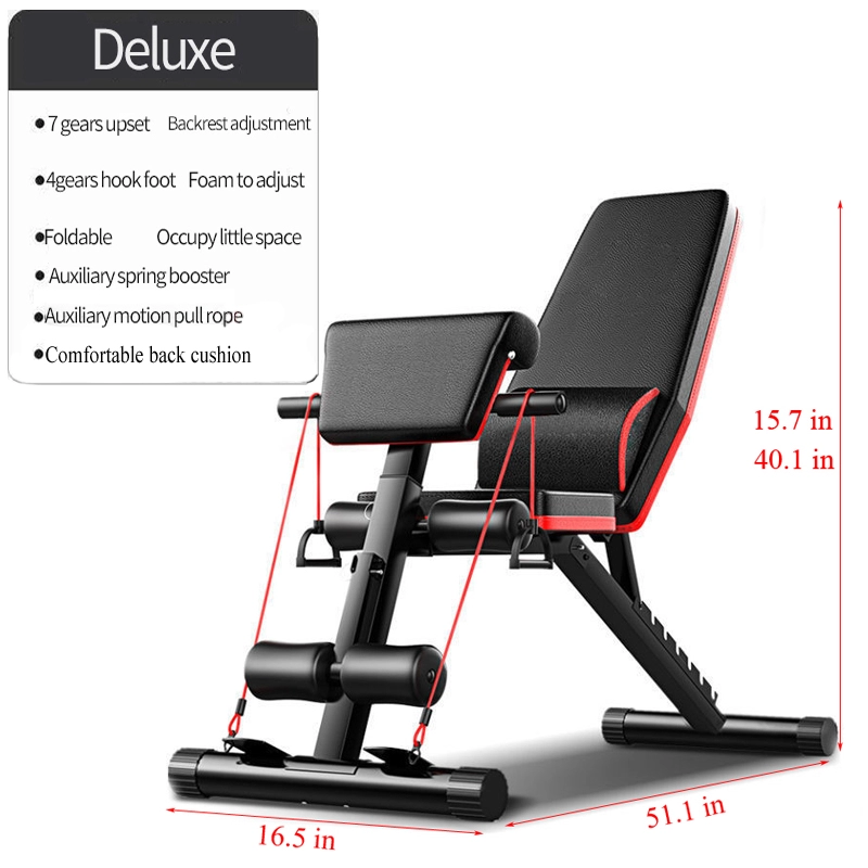 Home Gym Set - Banc de musculation pliable et réglable