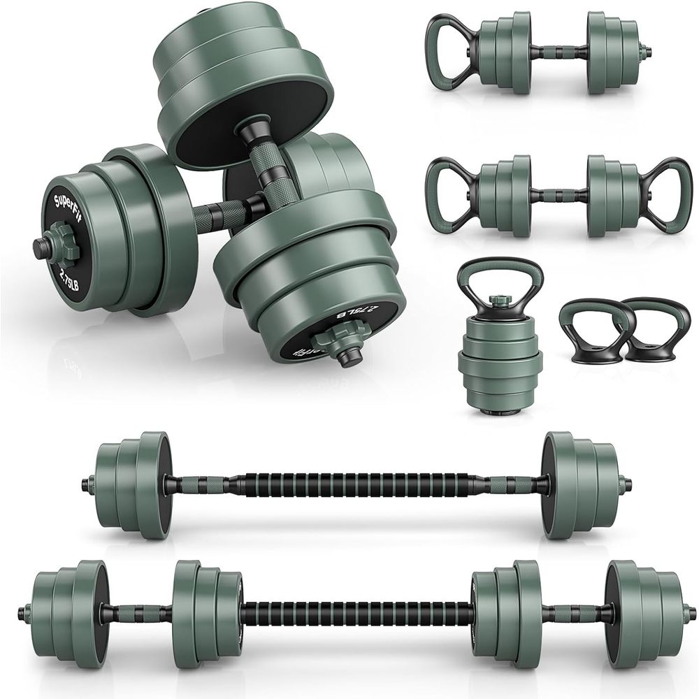 Home Gym Dumbbell Set - Ensemble de poids réglable polyvalent 4-en-1