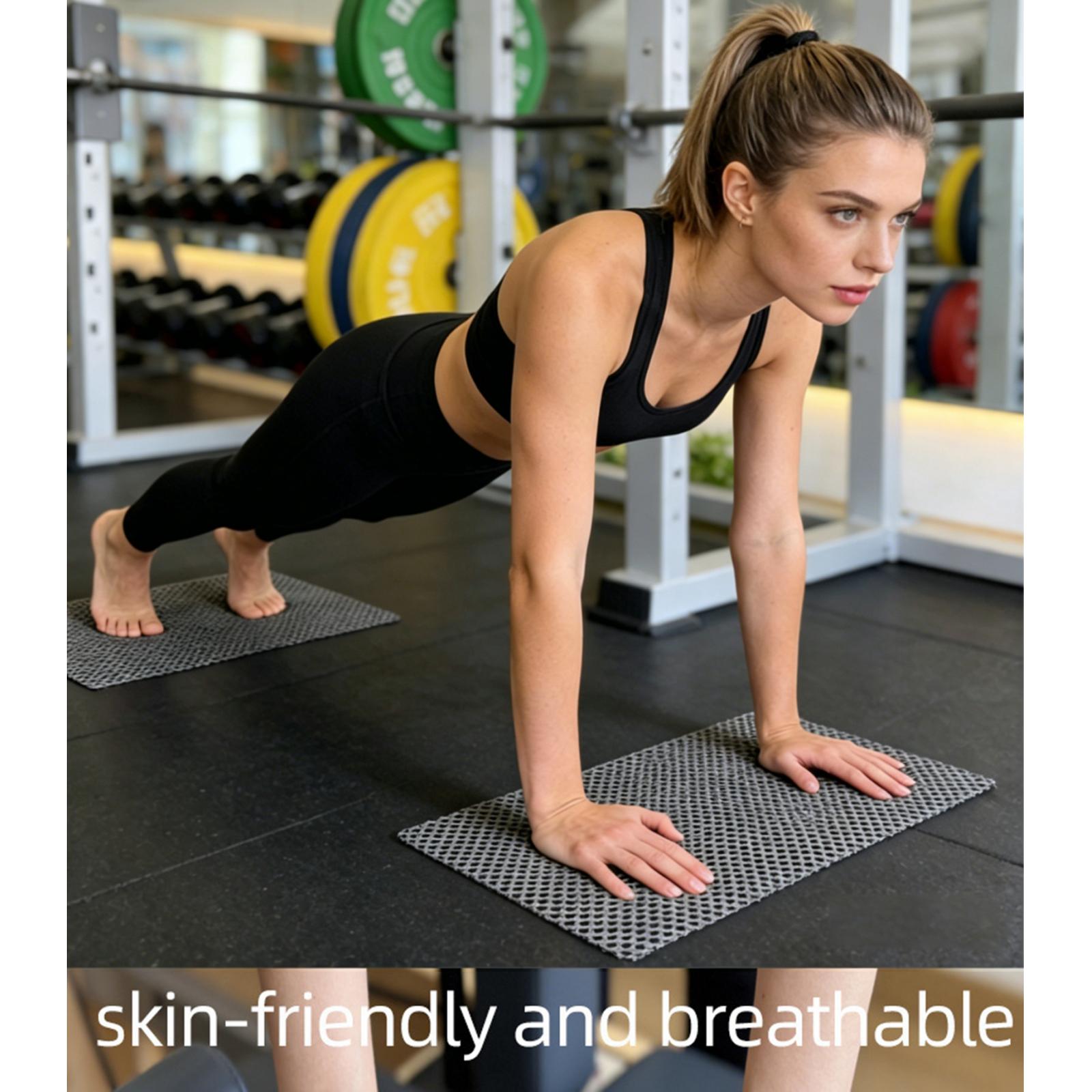 Home Gym Set - Tapis antidérapant en PVC pour Pilates,