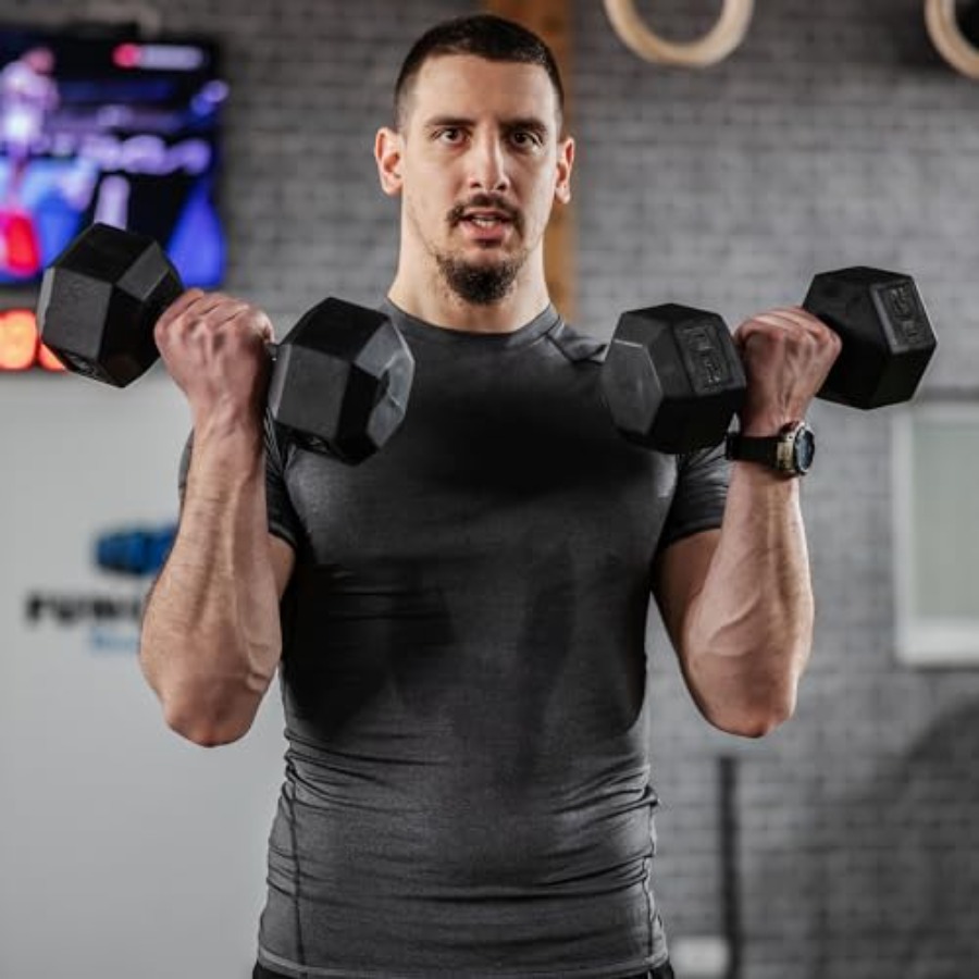 Ensemble d'haltères en caoutch - Home Gym Dumbbell Set avis et prix