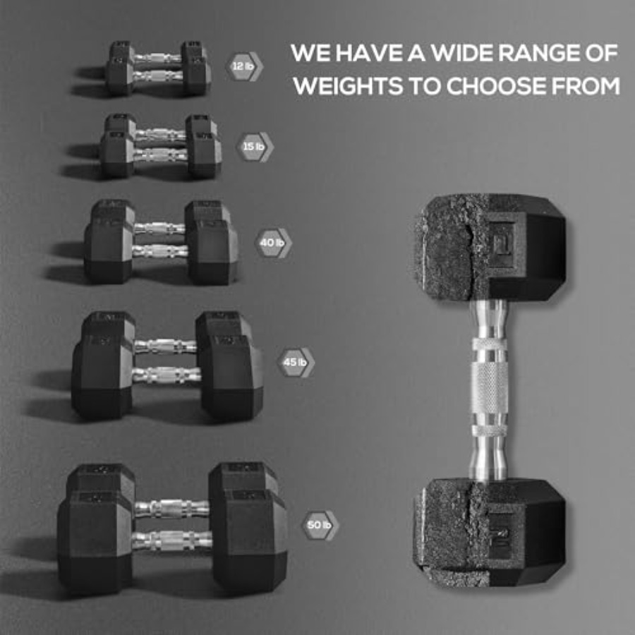 Ensemble d'haltères en caoutch - Home Gym Dumbbell Set avis et prix