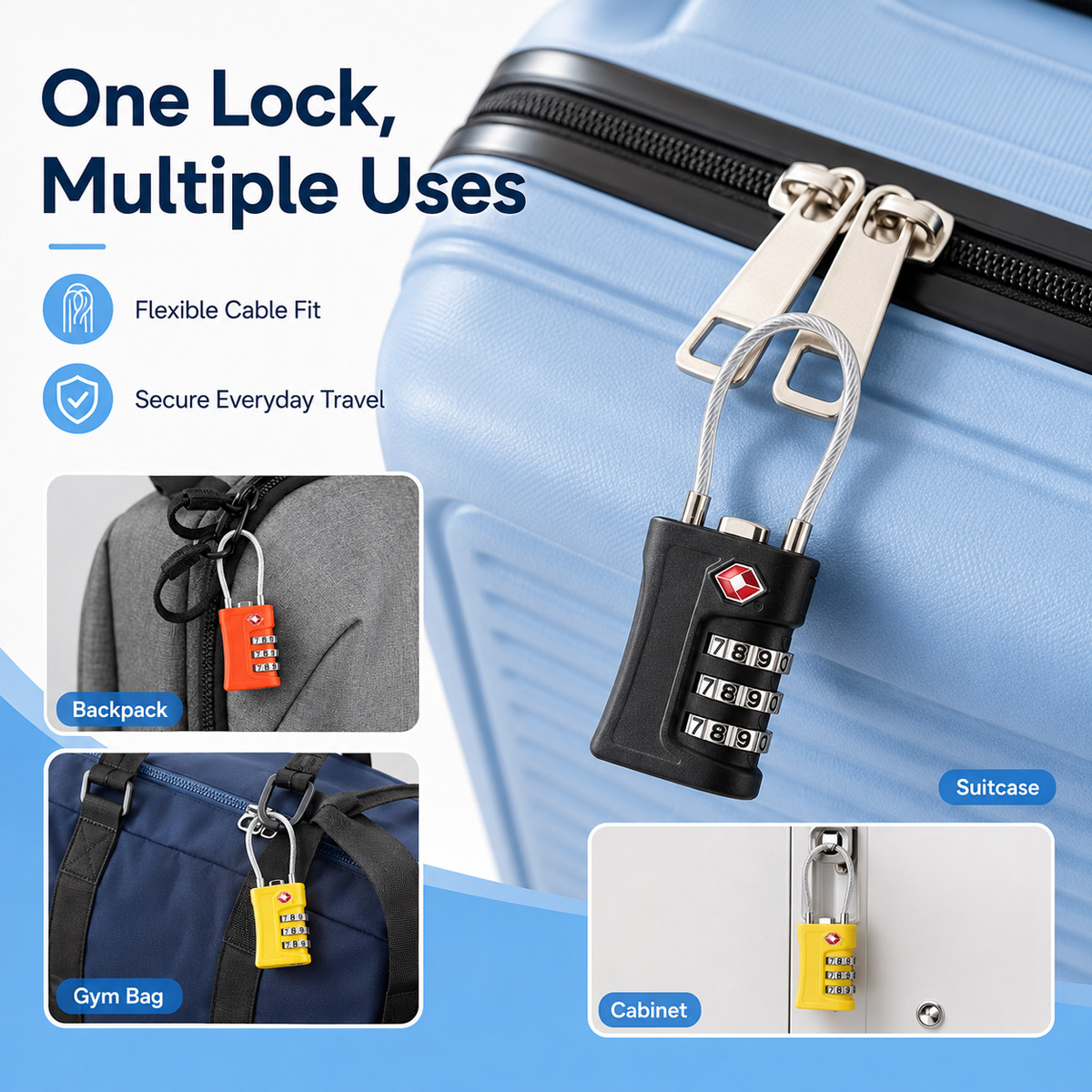 Cadenas à câble à combinaison  - Home Gym Necessities avis et prix