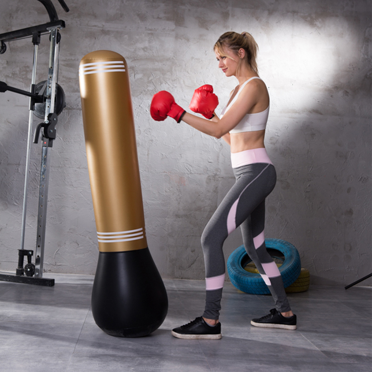 Sac de boxe gonflable en PVC p - Boxing Bag Stand avis et prix